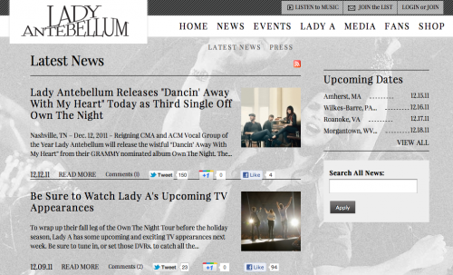 Lady Antebellum News