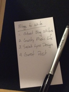 Blogging List