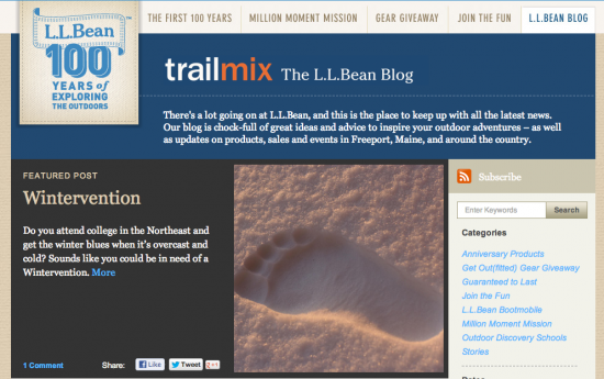 LL Bean Blog