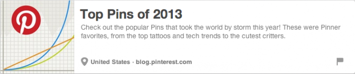 Top Pins Of 2013