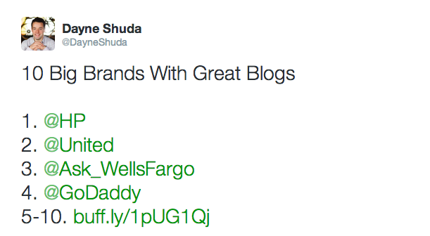 Big Brands Retweets