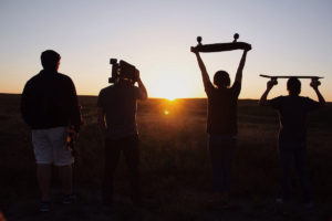 Friends Skateboarding