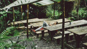 Napping Picnic Table