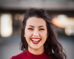 Red Smile Woman