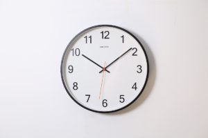 Clock on White Wall