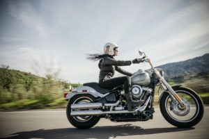 Woman on a Motorcycle