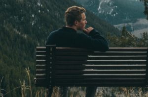 Sitting on a Park Bench