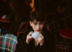 Model With Coffee