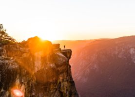 Sunset Mountain Climber