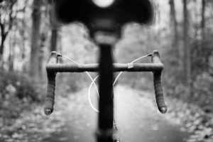 Old Black and White Bicycle